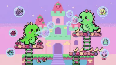 Dragon Bubbles gameplay screenshot — arcade platformers