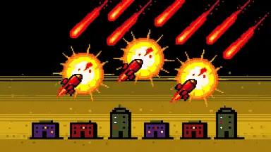 Missile Defense gameplay screenshot — arcade shooters