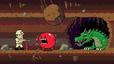 Tunnel Digger gameplay screenshot — maze arcade games